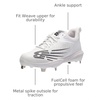 image:imageNew Balance Mens FuelCell 4040 V6 Metal Baseball ShoesWhiteBlack