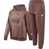 image:imageNew Balance Boys Tracksuit Set  2 Piece Classic Hoodie Sweatshirt and Boys Jogger Sweatpants with Pockets Sizes 816New Brown