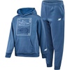 image:imageNew Balance Boys Tracksuit Set  2 Piece Classic Hoodie Sweatshirt and Boys Jogger Sweatpants with Pockets Sizes 816Shoreline Blue