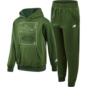 image:imageNew Balance Boys Tracksuit Set  2 Piece Classic Hoodie Sweatshirt and Boys Jogger Sweatpants with Pockets Sizes 816Alpine Green