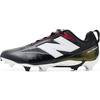 image:imageNew Balance Mens Burnx5 Lacrosse Cleats Shoe BlackWhiteTeam Red 14 Wide
