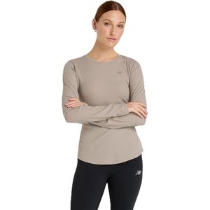 image:imageNew Balance Womens Microrib Long SleeveArid Stone