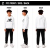 image:imageNew Balance Boys 2 Piece Fleece Pullover Hoodie amp Jogger Sweatpants 820  Brushed Soft Warmth Kangaroo amp Side Pockets with Ribbed Cuffs Ready for School Travel Sports or LoungingWhite Black