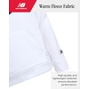 image:imageNew Balance Boys 2 Piece Fleece Pullover Hoodie amp Jogger Sweatpants 820  Brushed Soft Warmth Kangaroo amp Side Pockets with Ribbed Cuffs Ready for School Travel Sports or LoungingBright White Black