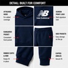 image:imageNew Balance Boys 2 Piece Fleece Pullover Hoodie amp Jogger Sweatpants 820  Brushed Soft Warmth Kangaroo amp Side Pockets with Ribbed Cuffs Ready for School Travel Sports or LoungingNavy