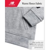image:imageNew Balance Boys 2 Piece Fleece Pullover Hoodie amp Jogger Sweatpants 820  Brushed Soft Warmth Kangaroo amp Side Pockets with Ribbed Cuffs Ready for School Travel Sports or LoungingLight Heather Grey