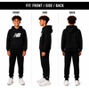 image:imageNew Balance Boys 2 Piece Fleece Pullover Hoodie amp Jogger Sweatpants 820  Brushed Soft Warmth Kangaroo amp Side Pockets with Ribbed Cuffs Ready for School Travel Sports or LoungingNew Black