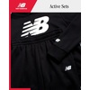 image:imageNew Balance Boys 2 Piece Fleece Pullover Hoodie amp Jogger Sweatpants 820  Brushed Soft Warmth Kangaroo amp Side Pockets with Ribbed Cuffs Ready for School Travel Sports or LoungingDeep Black