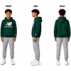image:imageNew Balance Boys 2 Piece Fleece Pullover Hoodie amp Jogger Sweatpants 820  Brushed Soft Warmth Kangaroo amp Side Pockets with Ribbed Cuffs Ready for School Travel Sports or LoungingDark Green Grey