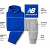 image:imageNew Balance Boys 2 Piece Fleece Pullover Hoodie amp Jogger Sweatpants 820  Brushed Soft Warmth Kangaroo amp Side Pockets with Ribbed Cuffs Ready for School Travel Sports or LoungingBlue Oasis Grey
