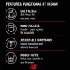 image:imageNew Balance Boys 2 Piece Fleece Pullover Hoodie amp Jogger Sweatpants 820  Brushed Soft Warmth Kangaroo amp Side Pockets with Ribbed Cuffs Ready for School Travel Sports or LoungingNavy