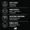 image:imageNew Balance Boys 2 Piece Fleece Pullover Hoodie amp Jogger Sweatpants 820  Brushed Soft Warmth Kangaroo amp Side Pockets with Ribbed Cuffs Ready for School Travel Sports or LoungingDark Green Grey