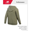 image:imageNew Balance Boys Cotton Fleece Pullover Hoodie with Pocket 2T20  Soft Brushed Interior Lined Hood amp Ribbed Cuffs Athletic Logo for Layering at School Sports amp Everyday PlayOlive Leaf