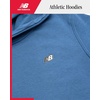 image:imageNew Balance Boys Cotton Fleece Pullover Hoodie with Pocket 2T20  Soft Brushed Interior Lined Hood amp Ribbed Cuffs Athletic Logo for Layering at School Sports amp Everyday PlayBlue Laguna
