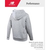 image:imageNew Balance Boys Cotton Fleece Pullover Hoodie with Pocket 2T20  Soft Brushed Interior Lined Hood amp Ribbed Cuffs Athletic Logo for Layering at School Sports amp Everyday PlayTeam Grey