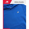 image:imageNew Balance Boys Cotton Fleece Pullover Hoodie with Pocket 2T20  Soft Brushed Interior Lined Hood amp Ribbed Cuffs Athletic Logo for Layering at School Sports amp Everyday PlayBlue Oasis
