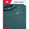 image:imageNew Balance Boys Cotton Fleece Pullover Hoodie with Pocket 2T20  Soft Brushed Interior Lined Hood amp Ribbed Cuffs Athletic Logo for Layering at School Sports amp Everyday PlayNew Spruce
