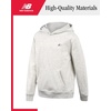 image:imageNew Balance Boys Cotton Fleece Pullover Hoodie with Pocket 2T20  Soft Brushed Interior Lined Hood amp Ribbed Cuffs Athletic Logo for Layering at School Sports amp Everyday PlayOatmeal Heather