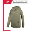 image:imageNew Balance Boys Cotton Fleece Pullover Hoodie with Pocket 2T20  Soft Brushed Interior Lined Hood amp Ribbed Cuffs Athletic Logo for Layering at School Sports amp Everyday PlayOlive Leaf