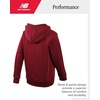 image:imageNew Balance Boys Cotton Fleece Pullover Hoodie with Pocket 2T20  Soft Brushed Interior Lined Hood amp Ribbed Cuffs Athletic Logo for Layering at School Sports amp Everyday PlayMercury Red