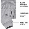 image:imageNew Balance Boys Fleece Sweatpants Joggers Drawstring amp Pockets 820  Cozy Lightweight Warmth TaperedLeg Athletic Fit Ribbed Cuffs for School Travel Practice amp Weekend WearNew Grey Heather