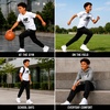 image:imageNew Balance Boys Fleece Sweatpants Joggers Drawstring amp Pockets 820  Cozy Lightweight Warmth TaperedLeg Athletic Fit Ribbed Cuffs for School Travel Practice amp Weekend WearBlack