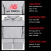 image:imageNew Balance Boys Lightweight Double Fleece Lined Pullover Hoodie 820  Reinforced Stitching Ribbed Cuffs amp Kangaroo Pockets Cozy Warmth with Logo Detail for Sports amp SchoolAthlectic Grey