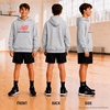 image:imageNew Balance Boys Lightweight Double Fleece Lined Pullover Hoodie 820  Reinforced Stitching Ribbed Cuffs amp Kangaroo Pockets Cozy Warmth with Logo Detail for Sports amp SchoolAthlectic Grey