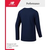 image:imageNew Balance Boys Long Sleeve Shirts Waffle Knit Thermal Base Layer 820  Soft Breathable Texture Cozy CoolWeather Warmth Wear Solo or under Jackets for School Sports amp PlaytimeNavy Solid