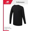image:imageNew Balance Boys Long Sleeve Shirts Waffle Knit Thermal Base Layer 820  Soft Breathable Texture Cozy CoolWeather Warmth Wear Solo or under Jackets for School Sports amp PlaytimeDeep Black Solid