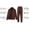 image:imageNew Balance Boys Pants Set  2 Piece Tech Fleece Boys Quarter Zip Pullover and Jogger Sweatpants with Pockets Sizes 816New Brown