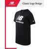 image:imageNew Balance Boys Shirts Short Sleeve Cotton Graphic Tee Athletic Teens  Soft Breathable Blend Classic Logo Look Layer under Hoodies or Wear Solo for School Sports amp Weekends Sizes 820Dark Black