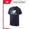 image:imageNew Balance Boys Shirts Short Sleeve Cotton Graphic Tee Athletic Teens  Soft Breathable Blend Classic Logo Look Layer under Hoodies or Wear Solo for School Sports amp Weekends Sizes 820Navy