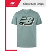 image:imageNew Balance Boys Shirts Short Sleeve Cotton Graphic Tee Athletic Teens  Soft Breathable Blend Classic Logo Look Layer under Hoodies or Wear Solo for School Sports amp Weekends Sizes 820Salt Marsh