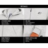 image:imageNew Balance Boys Zip Up Warm Fleece Hoodie Sweatshirt Activewear 820  Ribbed Cuffs amp Kangaroo Pockets Full Zip Front Closure Durable Layer for School Sports amp Weekend OutingsOatmeal Heather