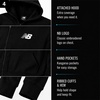 image:imageNew Balance Boys Zip Up Warm Fleece Hoodie Sweatshirt Activewear 820  Ribbed Cuffs amp Kangaroo Pockets Full Zip Front Closure Durable Layer for School Sports amp Weekend OutingsSolid Black