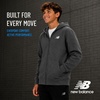 image:imageNew Balance Boys Zip Up Warm Fleece Hoodie Sweatshirt Activewear 820  Ribbed Cuffs amp Kangaroo Pockets Full Zip Front Closure Durable Layer for School Sports amp Weekend OutingsCharcoal Heather