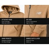 image:imageNew Balance Boys Zip Up Warm Fleece Hoodie Sweatshirt Activewear 820  Ribbed Cuffs amp Kangaroo Pockets Full Zip Front Closure Durable Layer for School Sports amp Weekend OutingsIncense