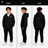 image:imageNew Balance Boys Zip Up Warm Fleece Hoodie Sweatshirt Activewear 820  Ribbed Cuffs amp Kangaroo Pockets Full Zip Front Closure Durable Layer for School Sports amp Weekend OutingsSolid Black