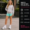 image:imageNew Balance Girls 2 Pack Mesh Dolphin Running Shorts Outdoor Performance  Breathable Feel for AllDay Wear Secure Elastic Waistband Great for Cheer Dance or Tumbling Fits Ages 7 to 16Jade Pink Sugar