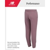 image:imageNew Balance Girls Sweatpants Fleece Joggers Drawstring Waist amp Pockets  Cozy Warmth Ribbed Ankle Cuffs Stretchy Elastic Comfort for School Dance Sports amp Everyday Play Youth KidsIce Wine