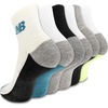 image:imageNew Balance Unisex Adult Performance Cushioned Ankle Socks  6 Pairs  Moisture WickingGray Assorted