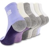 image:imageNew Balance Unisex Adult Performance Cushioned Ankle Socks  6 Pairs  Moisture WickingLight Blue Assorted