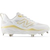 image:imageNew Balance Womens Fresh Foam X Velo V4 Metal Softball ShoesWhiteGold