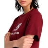 image:imageNew Balance Womens Sport Essentials Jersey Logo TShirtMonarch Burgundy 611