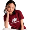 image:imageNew Balance Womens Sport Essentials Jersey Logo TShirtMonarch Burgundy 611