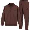image:imageNew Balance Boys Pants Set  2 Piece Tech Fleece Boys Quarter Zip Pullover and Jogger Sweatpants with Pockets Sizes 816New Brown