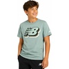 image:imageNew Balance Boys Shirts Short Sleeve Cotton Graphic Tee Athletic Teens  Soft Breathable Blend Classic Logo Look Layer under Hoodies or Wear Solo for School Sports amp Weekends Sizes 820Salt Marsh