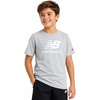 image:imageNew Balance Boys Shirts Short Sleeve Cotton Graphic Tee Athletic Teens  Soft Breathable Blend Classic Logo Look Layer under Hoodies or Wear Solo for School Sports amp Weekends Sizes 820New Grey