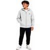 image:imageNew Balance Boys Zip Up Warm Fleece Hoodie Sweatshirt Activewear 820  Ribbed Cuffs amp Kangaroo Pockets Full Zip Front Closure Durable Layer for School Sports amp Weekend OutingsOatmeal Heather